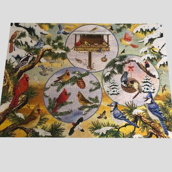 Cobble Hill Winterbird Magic 500 Piece Puzzle - Picture 2 of 5